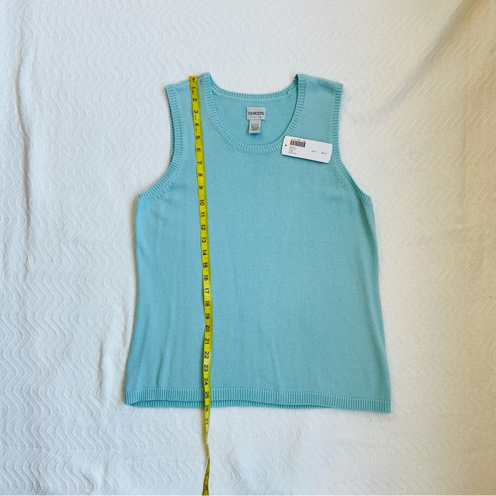 Chico’s Aqua Sky Sweater Set – Large (Chico’s size 2) - Picture 5 of 7